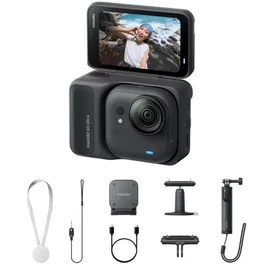Insta360 Cámara Digital Deportiva Insta360 GO Ultra Pack Creador - 4K - Ángulo de visión 360º - Negra - INACGUC1